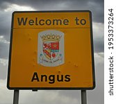 Welcome To Angus Sign At Local...