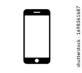 mobile phone . flat style.... | Shutterstock .eps vector #1698361687
