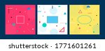 set of abstract colorful... | Shutterstock .eps vector #1771601261