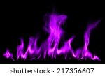 Flames Purple Light Abstract...