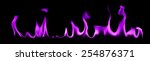 flames purple light abstract... | Shutterstock . vector #254876371