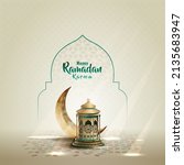 islamic greetings ramadan... | Shutterstock .eps vector #2135683947