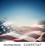 American Flag Over A Beautiful...