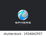 sphere logo abstract design 3d... | Shutterstock .eps vector #1926062957