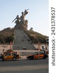 Small photo of Dakar, Senegal, Africa, february 25 2023, the African Renaissance monument in Dakar
