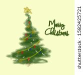 marry christmas december simple ... | Shutterstock .eps vector #1582425721