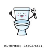 Toilet Mascot Character Design...