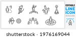 editable line icon set of stick ... | Shutterstock .eps vector #1976169044