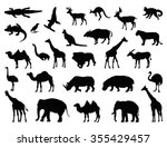 wild animals set | Shutterstock .eps vector #355429457