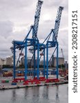 Small photo of Dar es Salaam, Republic of Tanzania - April 23: Container terminal in the port of Dar es Salaam on April 23, 2023 in Tanzania, Republic of Tanzania.