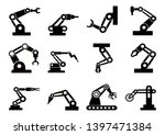 Robot Icons Set Vector Robotic...