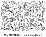 vector illustration of doodle... | Shutterstock .eps vector #1983618287