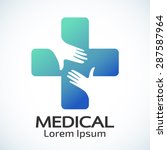 medical pharmacy logo design... | Shutterstock .eps vector #287587964