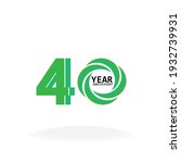 40 years anniversary... | Shutterstock .eps vector #1932739931
