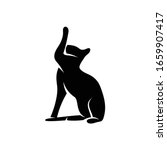 silhouette cat vector... | Shutterstock .eps vector #1659907417