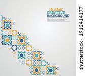 islamic greeting card banner... | Shutterstock .eps vector #1912414177