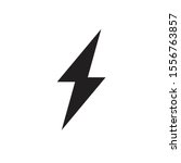 lightning bolt icon vector... | Shutterstock .eps vector #1556763857