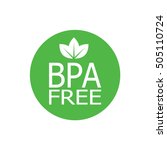 bpa free round symbol  green... | Shutterstock .eps vector #505110724
