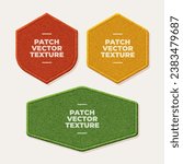 patch embroidery badges shape...