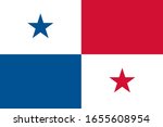 official national panama flag... | Shutterstock .eps vector #1655608954