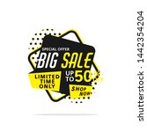 big sale banner template vector ... | Shutterstock .eps vector #1442354204