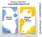dynamic modern fluid abstract... | Shutterstock .eps vector #1483098824