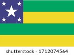 bandeira oficial de sergipe  se ... | Shutterstock .eps vector #1712074564