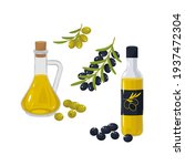 Olive Oil In Two Containers  A...