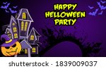 happy halloween event flat... | Shutterstock . vector #1839009037