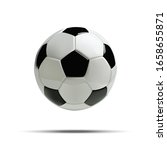 realistic soccer ball or... | Shutterstock .eps vector #1658655871