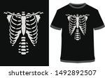 beer belly xray skeleton  ... | Shutterstock .eps vector #1492892507