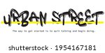 urban street slogan graffiti... | Shutterstock .eps vector #1954167181