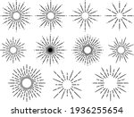 a set of circular sunburst... | Shutterstock .eps vector #1936255654