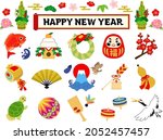 japanese new year illustration... | Shutterstock .eps vector #2052457457
