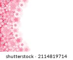 frame illustration with pink... | Shutterstock .eps vector #2114819714