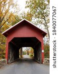 Small photo of Roddy Road Covered Bridge in Thurmont, MD October 2020