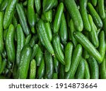 cucumbers green healthy organic ... | Shutterstock . vector #1914873664