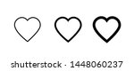heart icon collection  love... | Shutterstock .eps vector #1448060237