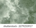 Small photo of Pale gray blue green abstract watercolor drawing. Sage green color. Art background for design. Water. Grunge. Blot, stain, daub.