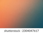 Small photo of Yellow orange gold coral peach pink brown teal blue abstract background for design. Color gradient, ombre. Matte, shimmer. Grain, rough, noise. Colorful. Template.
