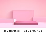 background vector 3d pink... | Shutterstock .eps vector #1591787491