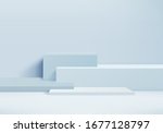 background vector 3d blue... | Shutterstock .eps vector #1677128797