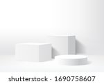 background vector 3d gray... | Shutterstock .eps vector #1690758607