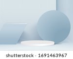 3d render vector of blue... | Shutterstock .eps vector #1691463967