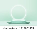background vector 3d green... | Shutterstock .eps vector #1717801474