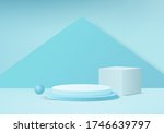 cosmetic background podium.... | Shutterstock .eps vector #1746639797