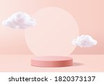 valentine background vector 3d... | Shutterstock .eps vector #1820373137