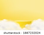 3d yellow background products... | Shutterstock .eps vector #1887232024