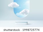 sky background vector 3d blue... | Shutterstock .eps vector #1998725774
