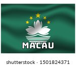 wavin national flag of macau.... | Shutterstock .eps vector #1501824371